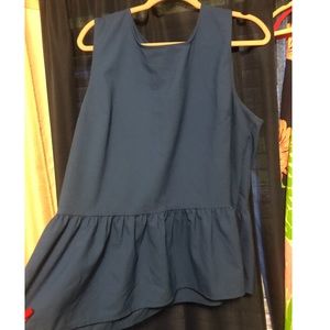 Royal Blue Peplum Tank